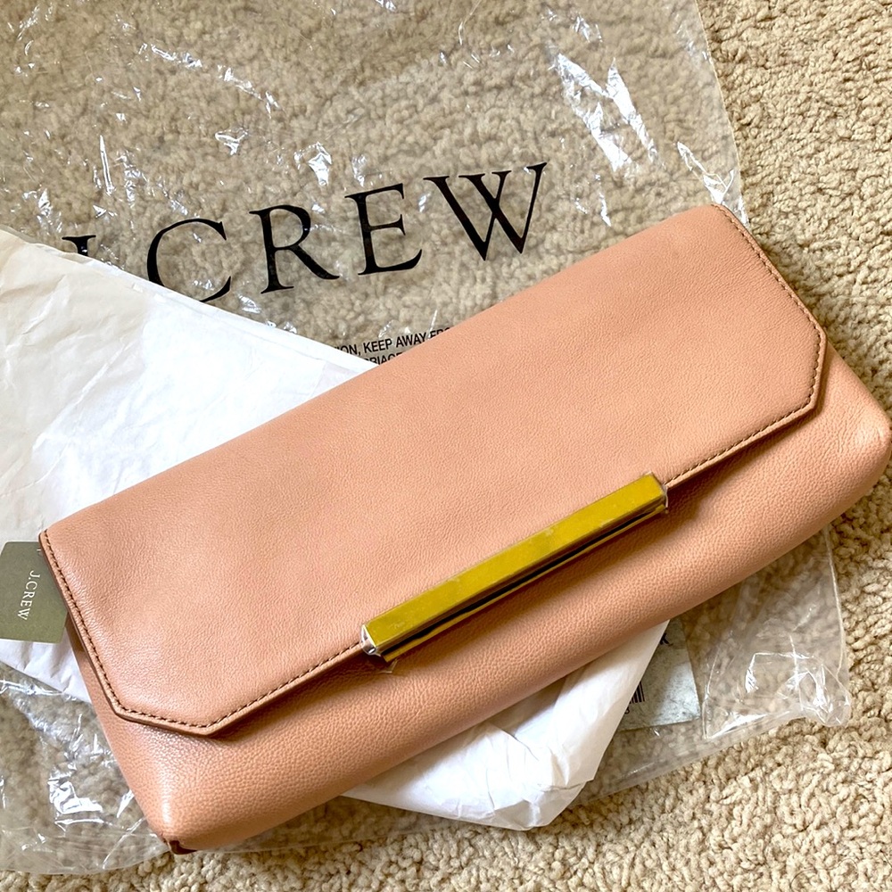 NWT J. Crew Classic Clutch